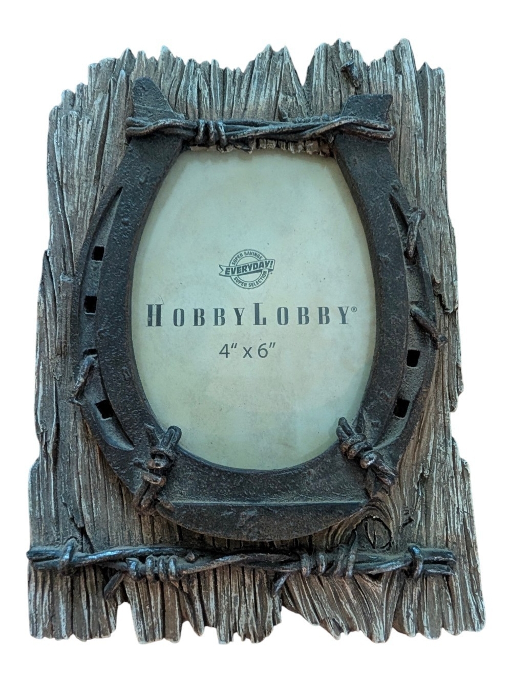 Hobby Lobby Rustic Horseshoe Photo Frame in Brown